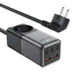 Acefast Z2 PD75W GaN 3*USB-C+2*USB-A Desktop Charging Adapter EU - Black