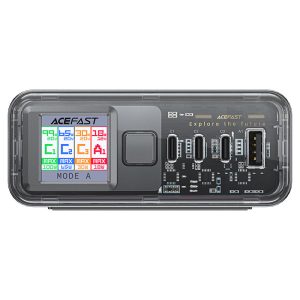Acefast Z4 PD218W GaN 3*USB-C+USB-A Desktop Charging Adapter US - Black - Image 6