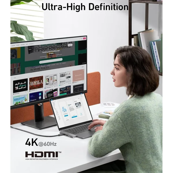 anker-4-1 Anker 547 Type-C Hub 7 In 2 For Macbook - Black - A8354HA1 - Image 5