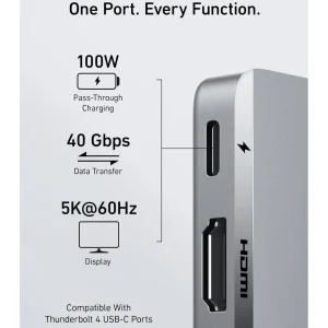 Anker 547 Type-C Hub 7 In 2 For Macbook - Black - A8354HA1 - Image 4