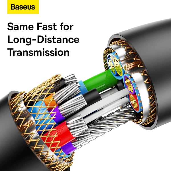 Baseus AirJoy Series USB3.0 Extension Cable 0.5M - Black - Image 4