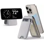 Magsafe Wallet & Stand by ESR made from Vegan Leather by ESR - Natural Titanium