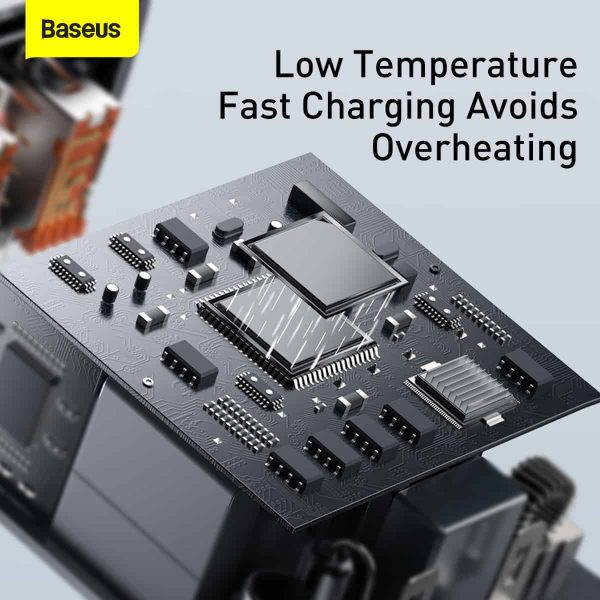 Baseus Compact Quick Charger 2U+C 30W - Black - Image 2