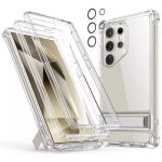 Galaxy S24 Ultra ESR Armor Kickstand Case with 1 Protector & 1 Set Camera Lens Protector - Clear