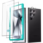 Galaxy S24 Ultra ESR Tempered Glass Screen Protector Set 2 PACK with 1 Set of Camera Lens Protector