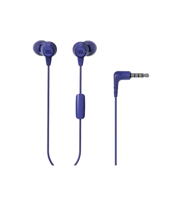jbl-live-100-in-ear-handsfree-22 JBL Live 100 In-Ear Headphones with In-Line Microphone and Remote - Purple - Image 1