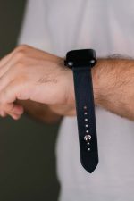 Waji's Apple Watch Strap - Pure Leather Strap 41 mm / 40 mm / 39 mm / 38 mm - Black - AMT-BLK-AWS-01 - Image 3