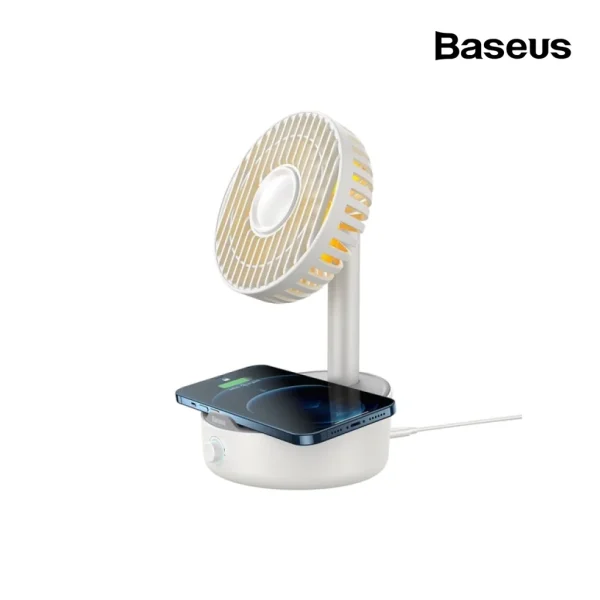 Baseus 10W Wireless Charger With Fan Charging Adapter And Cable Included - Image 5