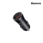 Baseus Max Dual Fast Car Charger 60W U+ C - Black