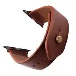Waji's Apple Watch Strap - Pure Leather Strap 49 mm / 46 mm / 45 mm / 44 mm / 42 mm - Brown - AMT-BRWN-AWS-02