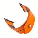 Waji's Apple Watch Strap - Pure Leather Strap 41 mm / 40 mm / 39 mm / 38 mm - Orange - AMT-ONG-AWS-01
