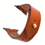 Waji's Apple Watch Strap - Pure Leather Strap 49 mm / 46 mm / 45 mm / 44 mm / 42 mm - Tan Orange - AMT-TONG-AWS-02
