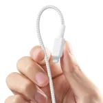 Anker 322 USB-C to Lightning Connector Braided Cable - 6ft - White - A81B6H21 - Image 4