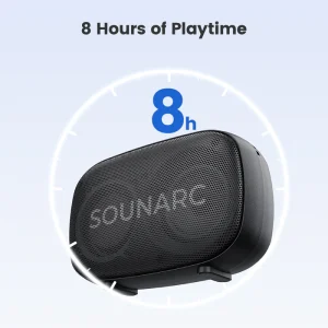 SOUNARC P1 Bluetooth speaker 5W Balanced Sound with Bluetooth 5.3 - Black - Image 4