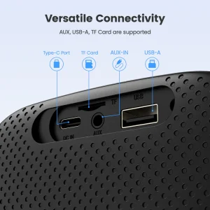 SOUNARC P1 Bluetooth speaker 5W Balanced Sound with Bluetooth 5.3 - Black - Image 3