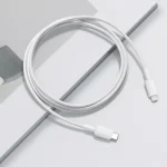Anker 322 USB-C to Lightning Connector Braided Cable - 6ft - White - A81B6H21 - Image 5