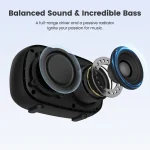 SOUNARC P1 Bluetooth speaker 5W Balanced Sound with Bluetooth 5.3 - Black - Image 8