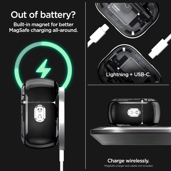 Apple AirPods Pro (2022) Spigen Ultra Hybrid Mag Fit - ACS05593 - Zero One - Image 3