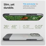 Apple iPhone 15 Pro Style Armor MFit Case by Spigen - Classic Silver - ACS06748 - Image 5