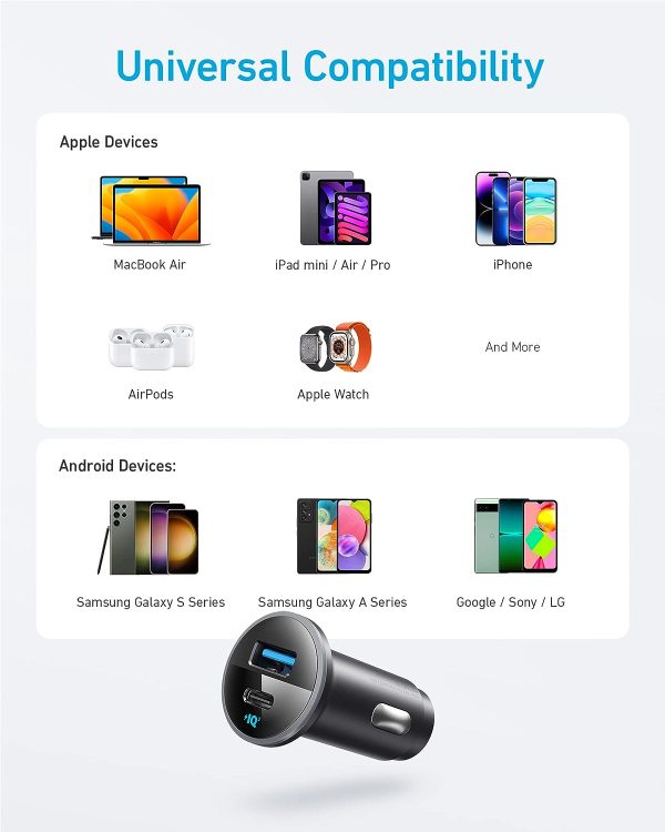617WHYtA9OL._AC_SL1500_ Anker 323 Car Charger 52.5W - Black - A2735G11 - OP - Image 4