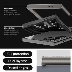 Galaxy S24 Ultra Neo Hybrid Case By Spigen - ACS07305 - Gunmetal - Image 4