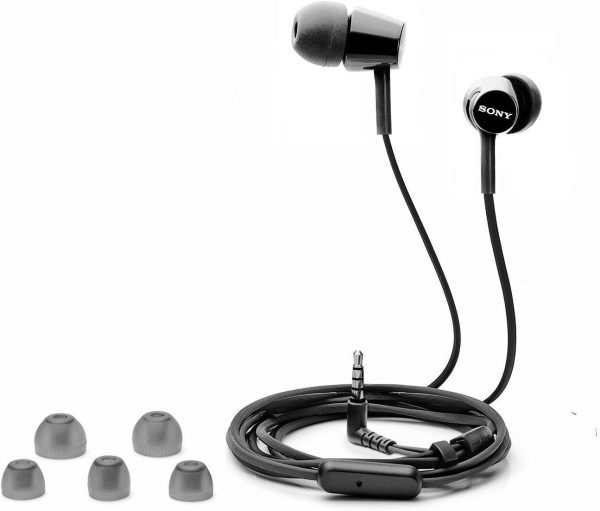 61IdfSuz7eL._AC_SL1500_ Sony MDR-EX155AP In-Ear Earbud Headphones with Mic - Black - INOVI - Image 4