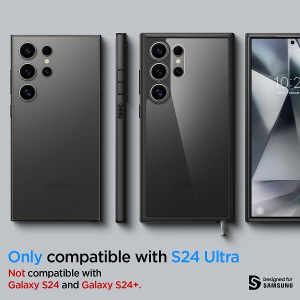 UItra Hybrid Case By Spigen Galaxy S24 Ultra - ACS07295 - Black - Image 7