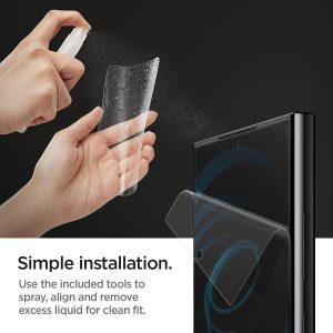 Galaxy S24 Ultra Neo Flex HD Protector By Spigen 2 Pack - AFL07494 - Clear - Image 7