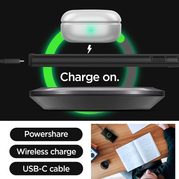 Galaxy S24 Ultra Neo Hybrid Case By Spigen - ACS07304 - Black - Image 2