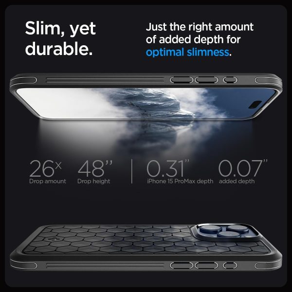 Apple iPhone 15 Pro Max Cryo Armor Case by Spigen - Cryo Blue - ACS06603 - Image 3