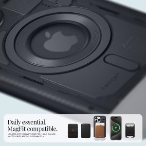 Apple iPhone 15 Pro Max Classic C1 MFit Case by Spigen - Graphite - ACS06607 - Image 4