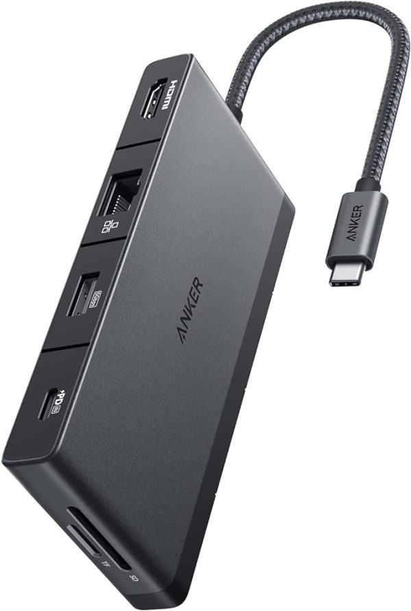 61eXh2VFdmL._AC_SX679_ Anker 552 Usb C Hub 9 in 1 - 4K HDMI - Black - A8373H11 - Image 1