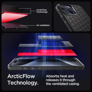 Apple iPhone 15 Pro Max Cryo Armor Case by Spigen - Cryo Red - ACS06604 - Image 6