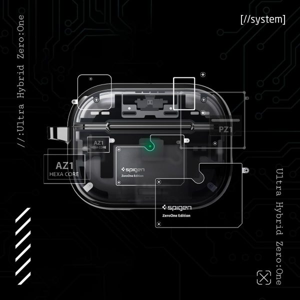 Apple AirPods Pro (2022) Spigen Ultra Hybrid Mag Fit - ACS05593 - Zero One - Image 7