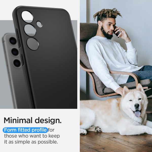 61nugJw2HPL._AC_SL1200_ Galaxy S24 Thin Fit Case By Spigen - ACS07341 - Black - Image 5