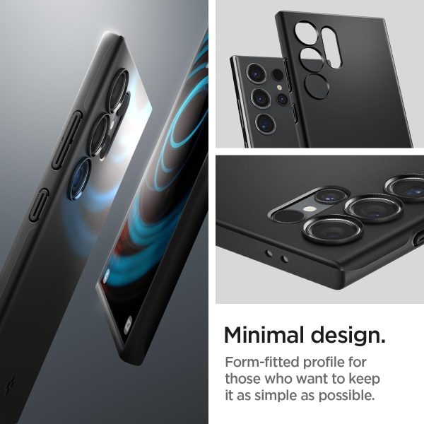 Galaxy S24 Ultra  Thin Fit Case By Spigen - ACS07281 - Black - Image 4