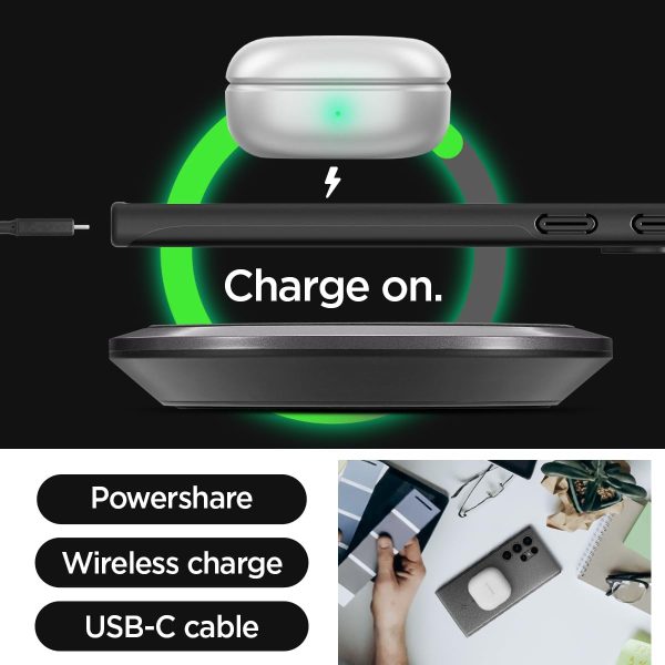 Galaxy S24 Ultra  Thin Fit Case By Spigen - ACS07281 - Black - Image 7