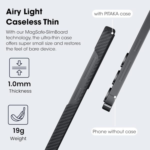 Galaxy S24 PITAKA MagEZ Case 5 Aramid Fiber Case - Black / Grey Twill - Image 7