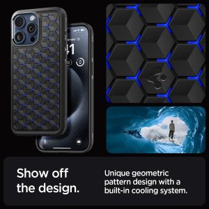 Apple iPhone 15 Pro Max Cryo Armor Case by Spigen - Cryo Blue - ACS06603 - Image 5