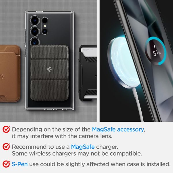 Ultra Hybrid Metal Ring MagFit Designed for Galaxy S24 Ultra Case - ACS07298 - Zero One - Image 4