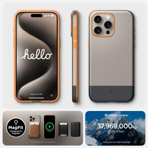 Apple iPhone 15 Pro Max Style Armor MFit Case by Spigen - Alpine Gold - ACS06611 - Image 2