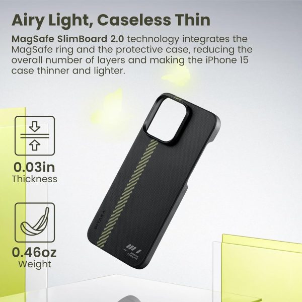 iPhone 15 Pro Max PITAKA MagEZ Case 5 made with Aramid Fiber - Break The Line - Image 6