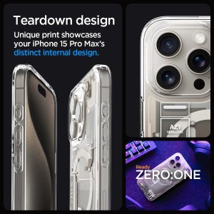 Apple iPhone 15 Pro Ultra MagFit Case by Spigen - ACS07216 - Zero One Natural Titanium - Image 6