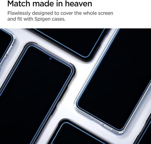 Spigen GLAStR EZ FIT HD for Samsung Galaxy S24 Screen Protector Premium Tempered Glass Case Friendly - 2 PACK - AGL07440 - Image 2
