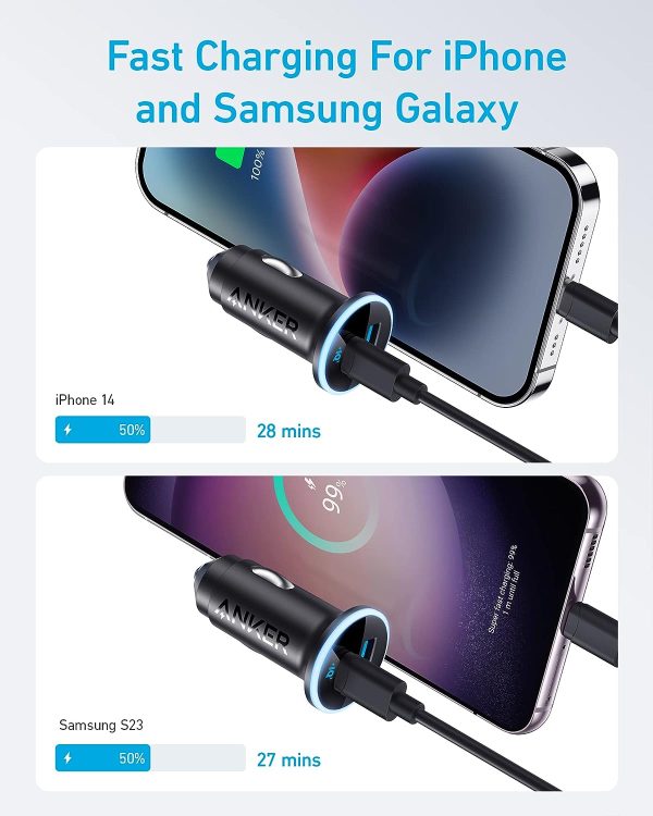 71NM8cV1ggL._AC_SL1500_ Anker 323 Car Charger 52.5W - Black - A2735G11 - OP - Image 6