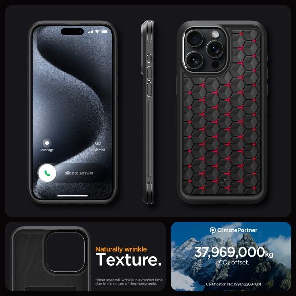 71NfSydEPBL._AC_SL1200_ Apple iPhone 15 Pro Max Cryo Armor Case by Spigen - Cryo Red - ACS06604 - Image 2