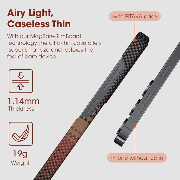 Galaxy S24 PITAKA MagEZ Case 5 Aramid Fiber Case - Sunset - Image 8