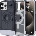 Apple iPhone 15 Pro Max Classic C1 MFit Case by Spigen - Graphite - ACS06607