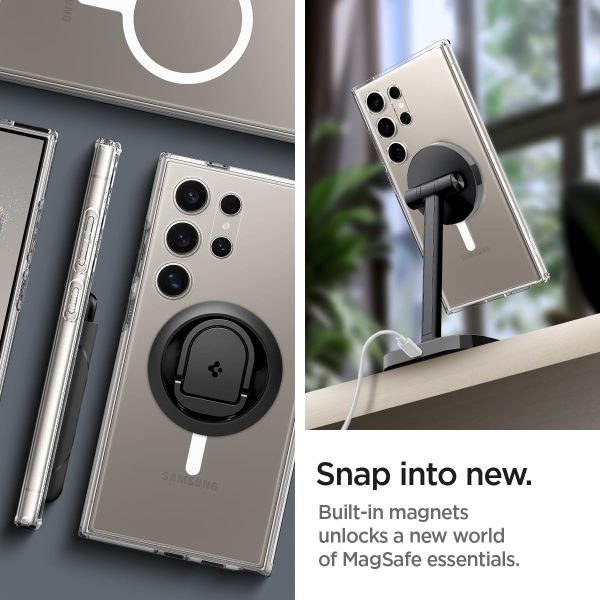 71s8sLzGPOL._AC_SL1200_ Ultra Hybrid Metal Ring MagFit Designed for Galaxy S24 Ultra Case - ACS07297 - White - Image 6