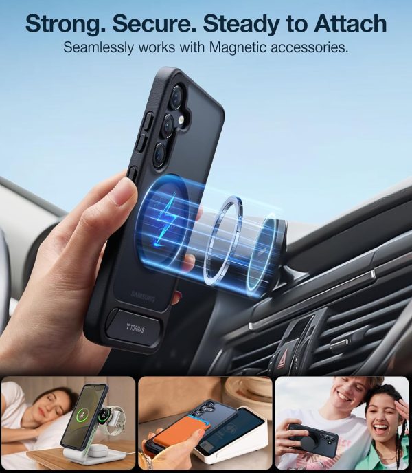 Galaxy S24 UPRO PStand Series Case by Torras - Black - Image 3